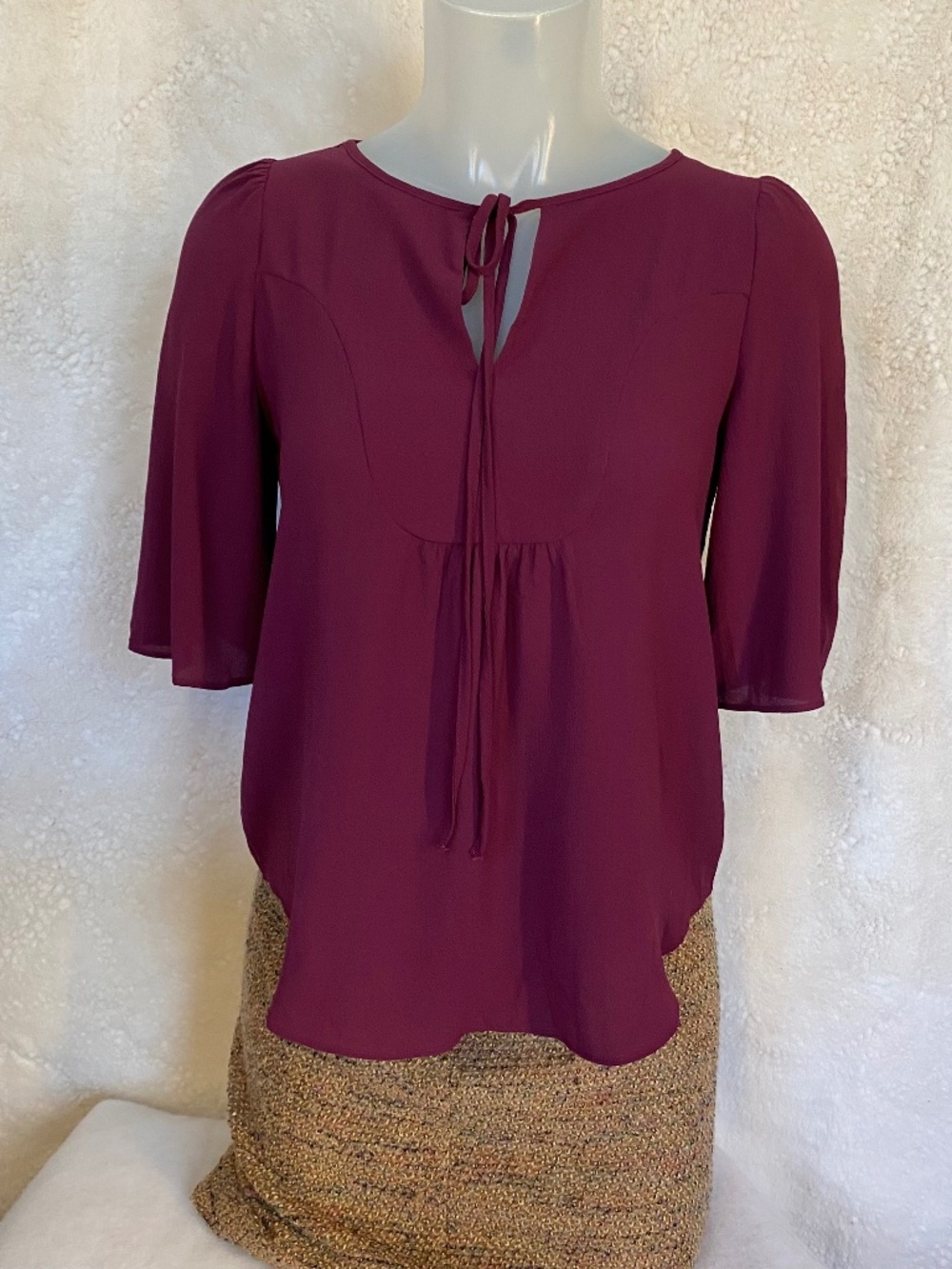 Ann Taylor Petite Short Sleeve Blouse - Size XXSP (NWT)
